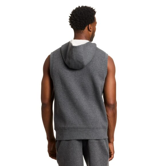 Reebok Men's and Big Men's Credentials Sleeveless Hoodie, Size L, Dark Gray - Picture 2 of 5